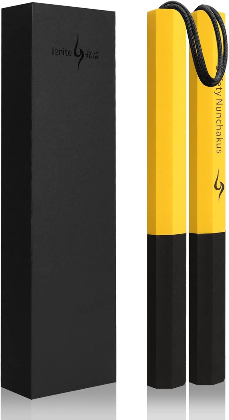 Marcolo Nunchucks Upgraded Safe Foam Practice Nunchucks for Kids and Adults, Safe and Durable Nunchucks for Beginners and Professionals - Image 1